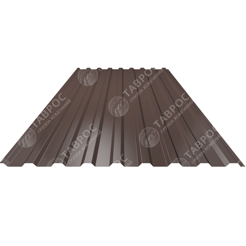 Профнастил Н-20 Гладкий полиэстер RAL 8017 (Шоколадно-коричневый) 1500*1150*0,5 односторонний